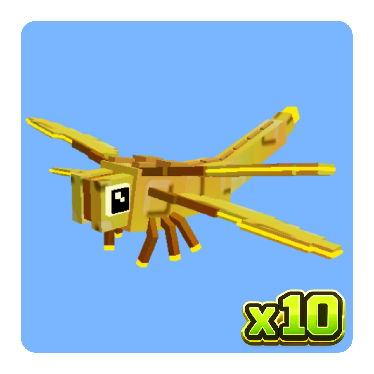 x10 Golden Dragonfly